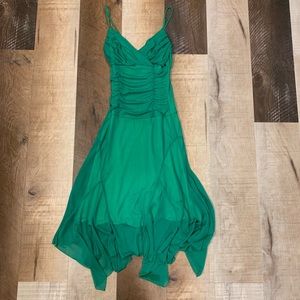 Unique green semi-formal dress